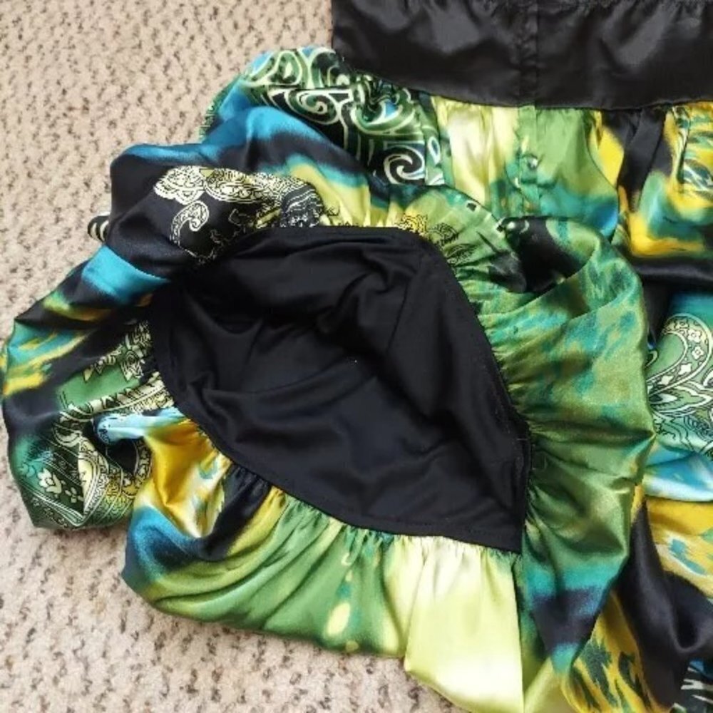 Speechless Mini Strapless Cocktail Dress 5 Womens Black Green Yellow Blue Ruffle - Picture 3 of 15